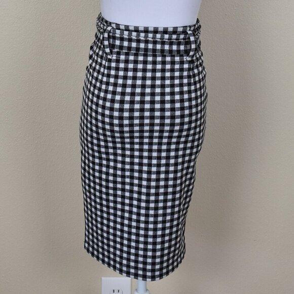 Anthropologie Maeve Gingham Plaid Pencil Skirt - XS - Picture 7 of 9